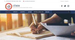 Desktop Screenshot of cusem.cumhuriyet.edu.tr